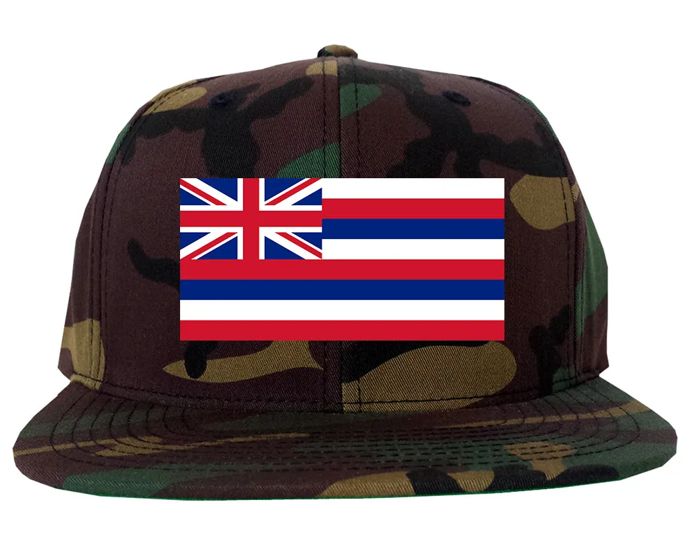 Hawaii State Flag HI Chest Mens Snapback Hat