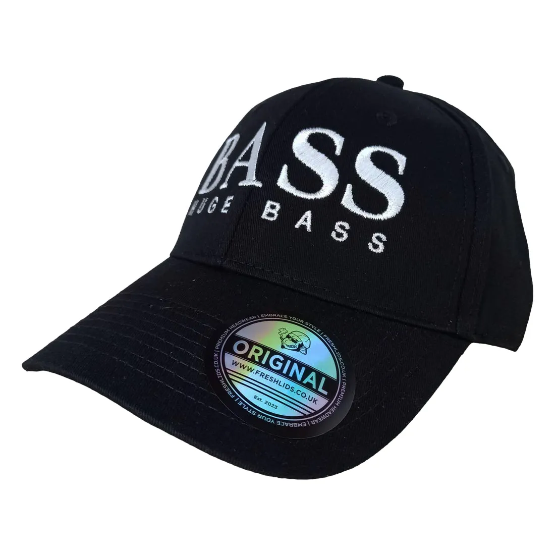 Huge Bass Baseball Cap - Black