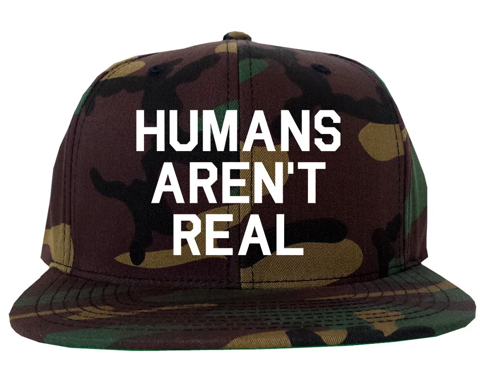 Humans Arent Real Tie Dye Hippie Rave Mens Snapback Hat