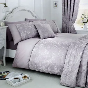 Jasmine Duvet Cover Set by Dreams & Drapes Woven in Lavender