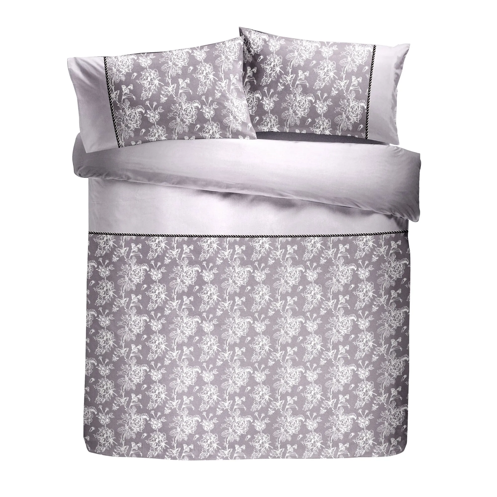 Jasmine Duvet Cover Set by Dreams & Drapes Woven in Lavender