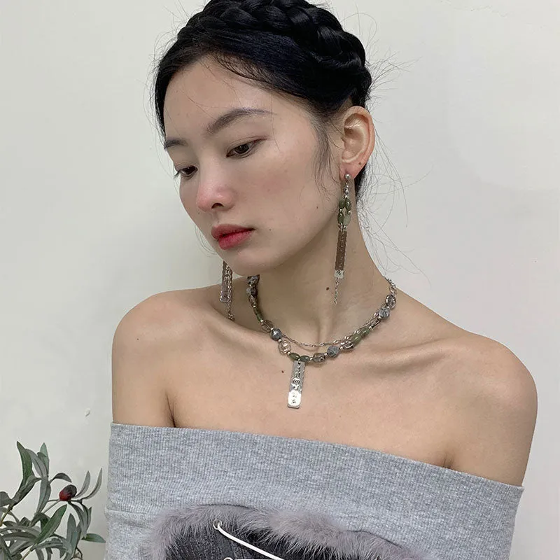 Jiu Xiao 九霄 Nine Heavens New Chinese Style Rune Tag Earrings