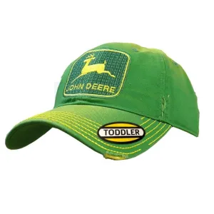 John Deere Kid's Distressed Green Cap