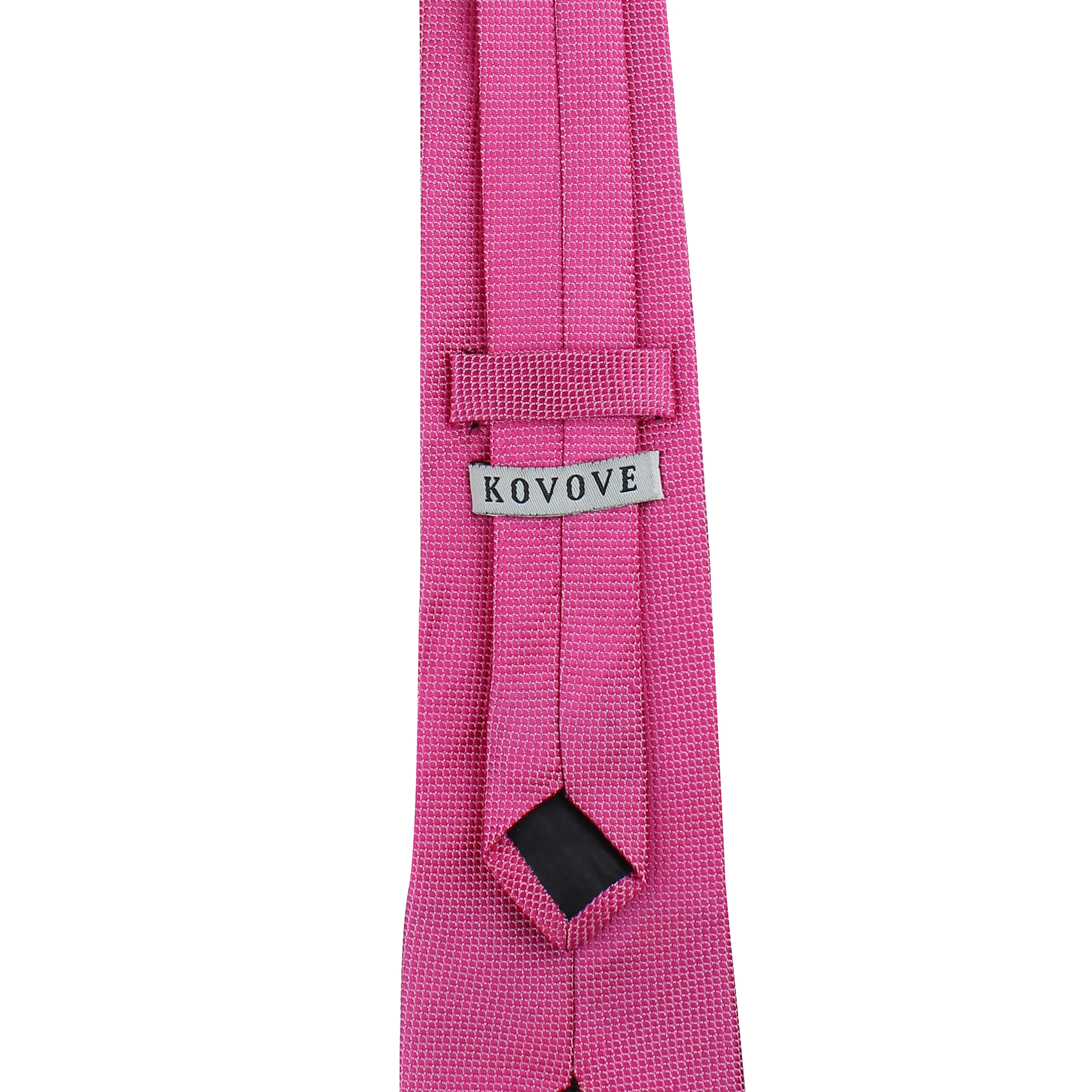 Kovove Classy Pink Checkered Neck Tie For Men