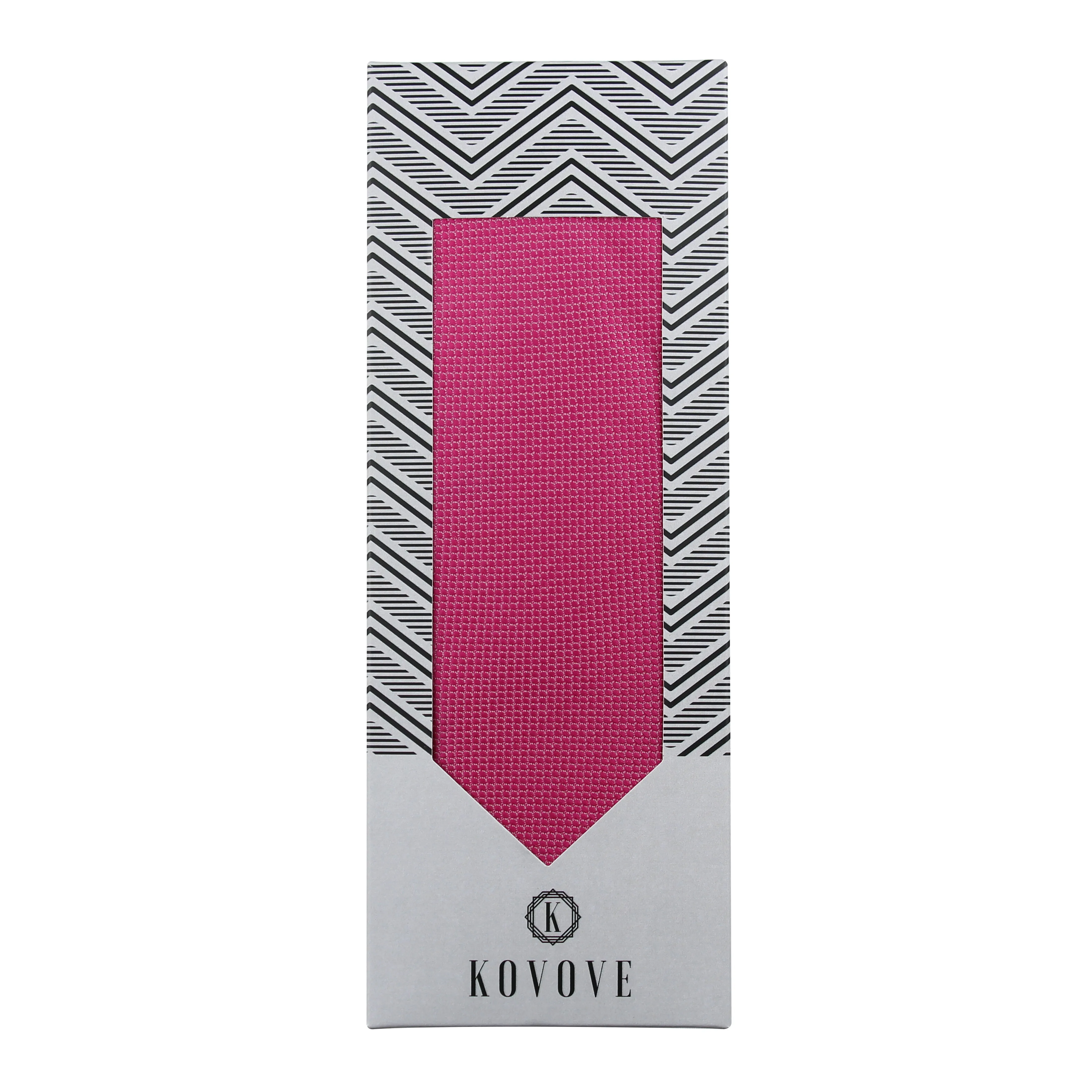 Kovove Classy Pink Checkered Neck Tie For Men