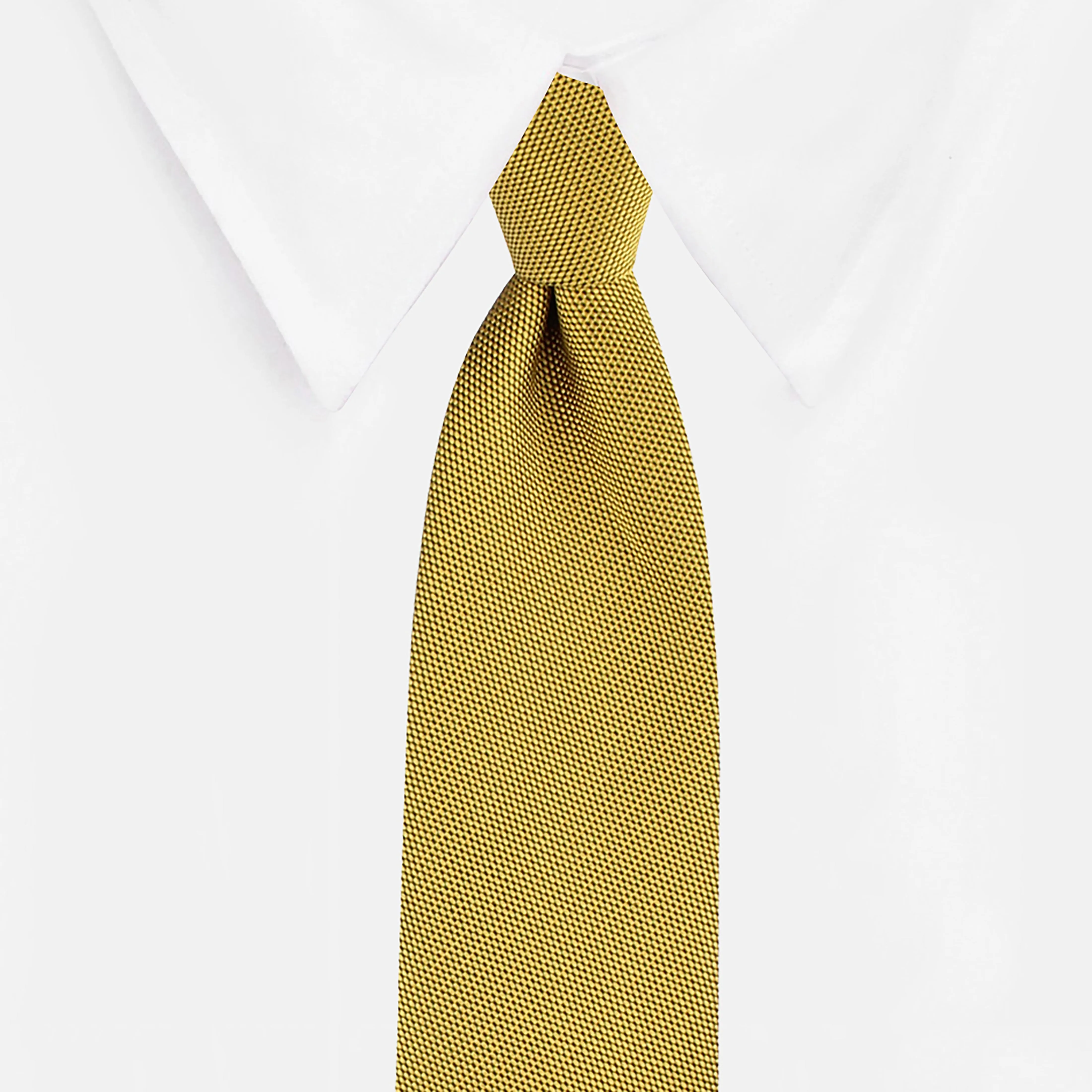 Kovove The Twining Dash Mustard Necktie For Men