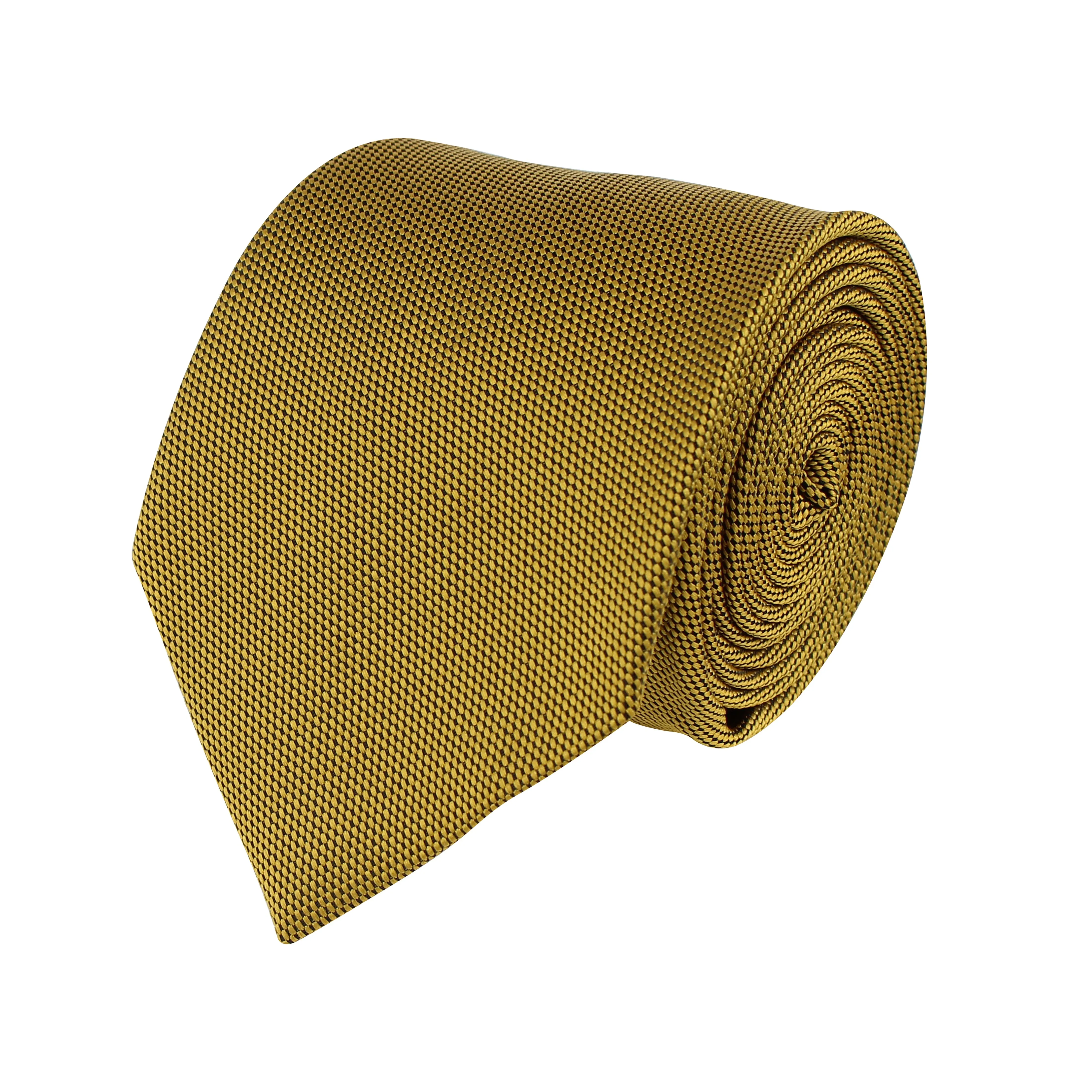 Kovove The Twining Dash Mustard Necktie For Men