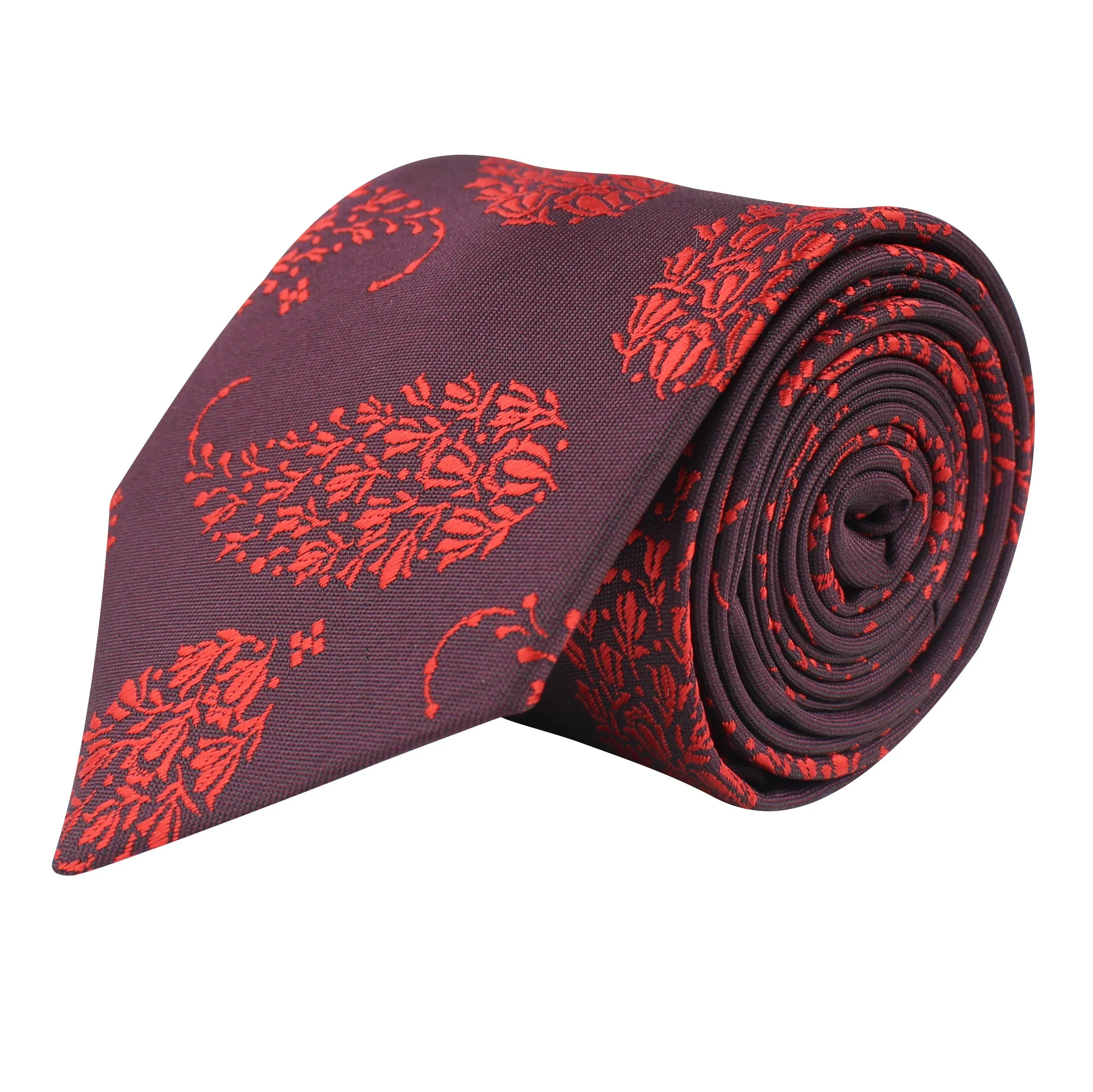 Kovove The Twining Paisley Maroon Necktie For Men