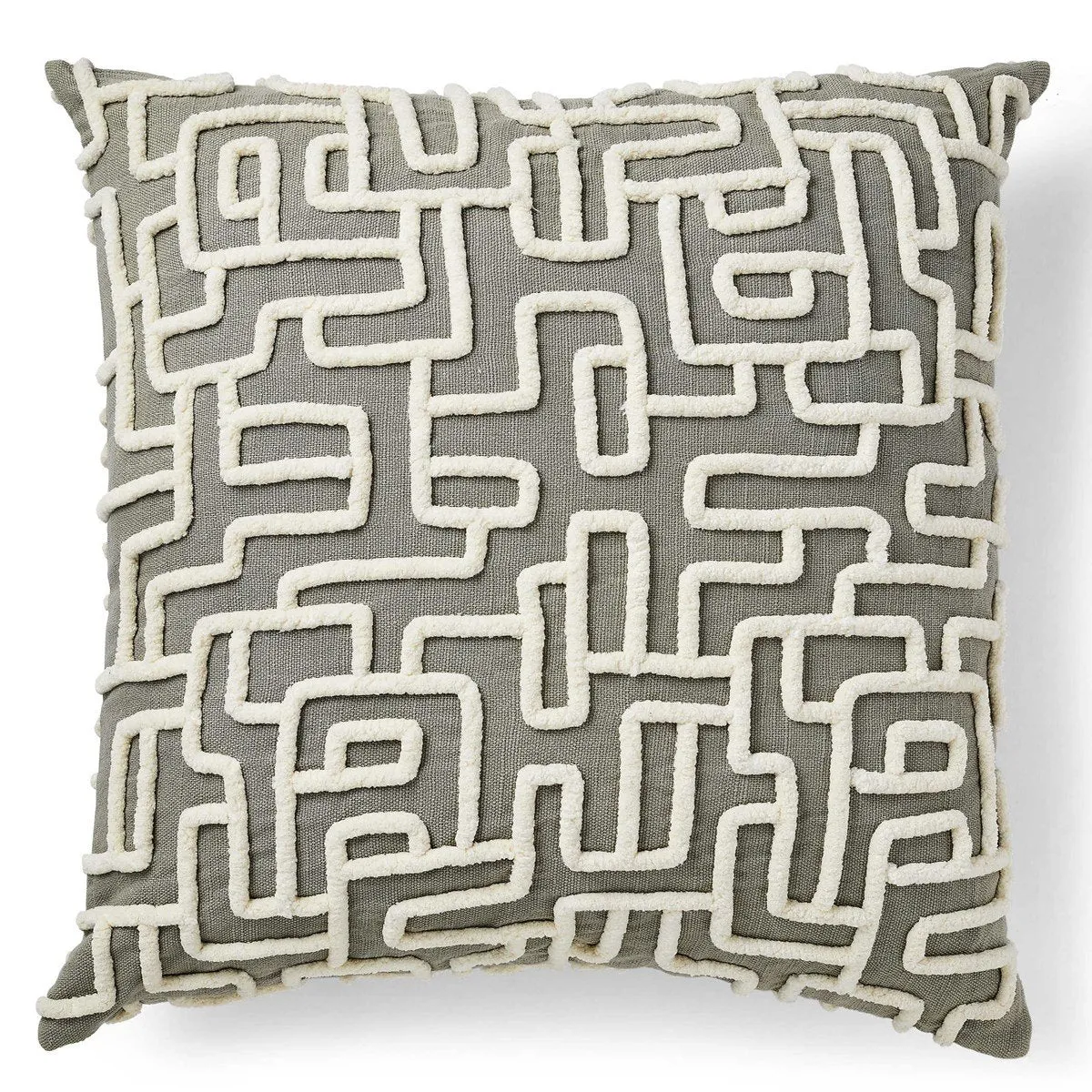 LABYRINTH PILLOW, GRAY