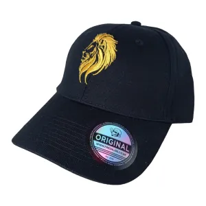 Lion Head Baseball Cap - Gold