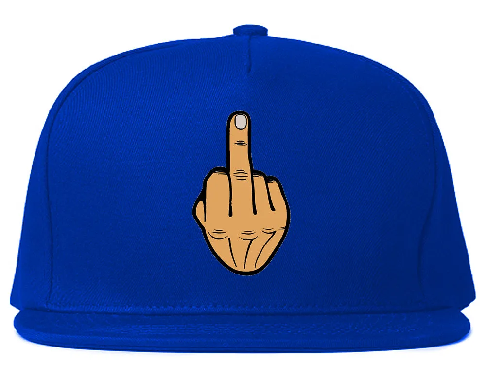 Middle Finger Funny Chest Mens Snapback Hat