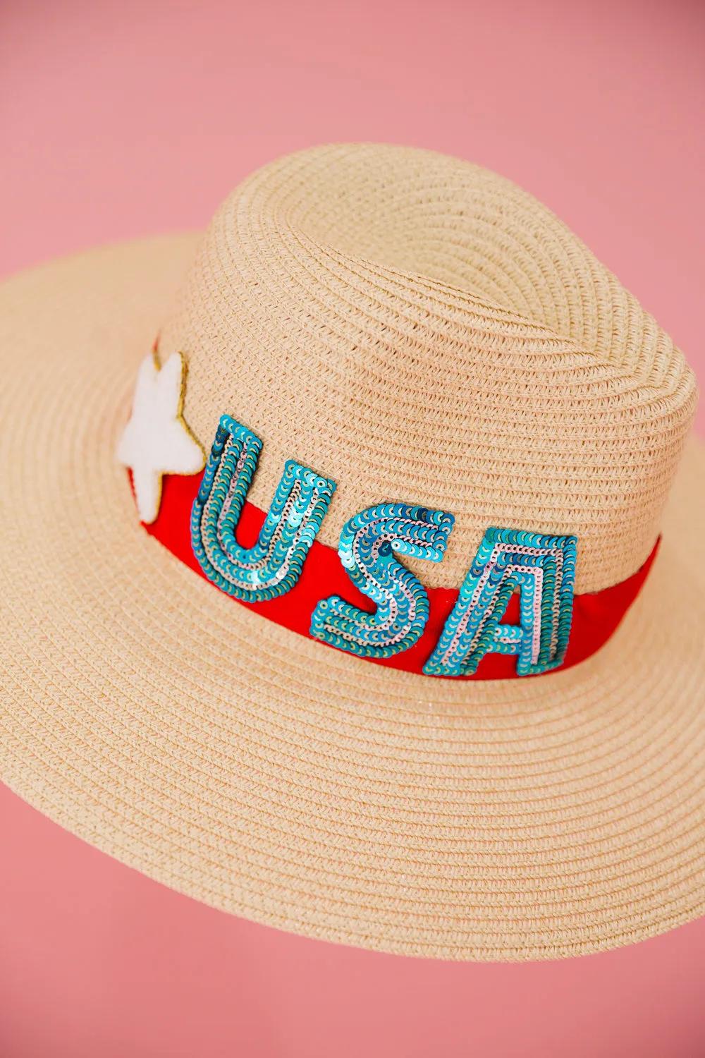 MISS PATRIOT STRAW SUN HAT