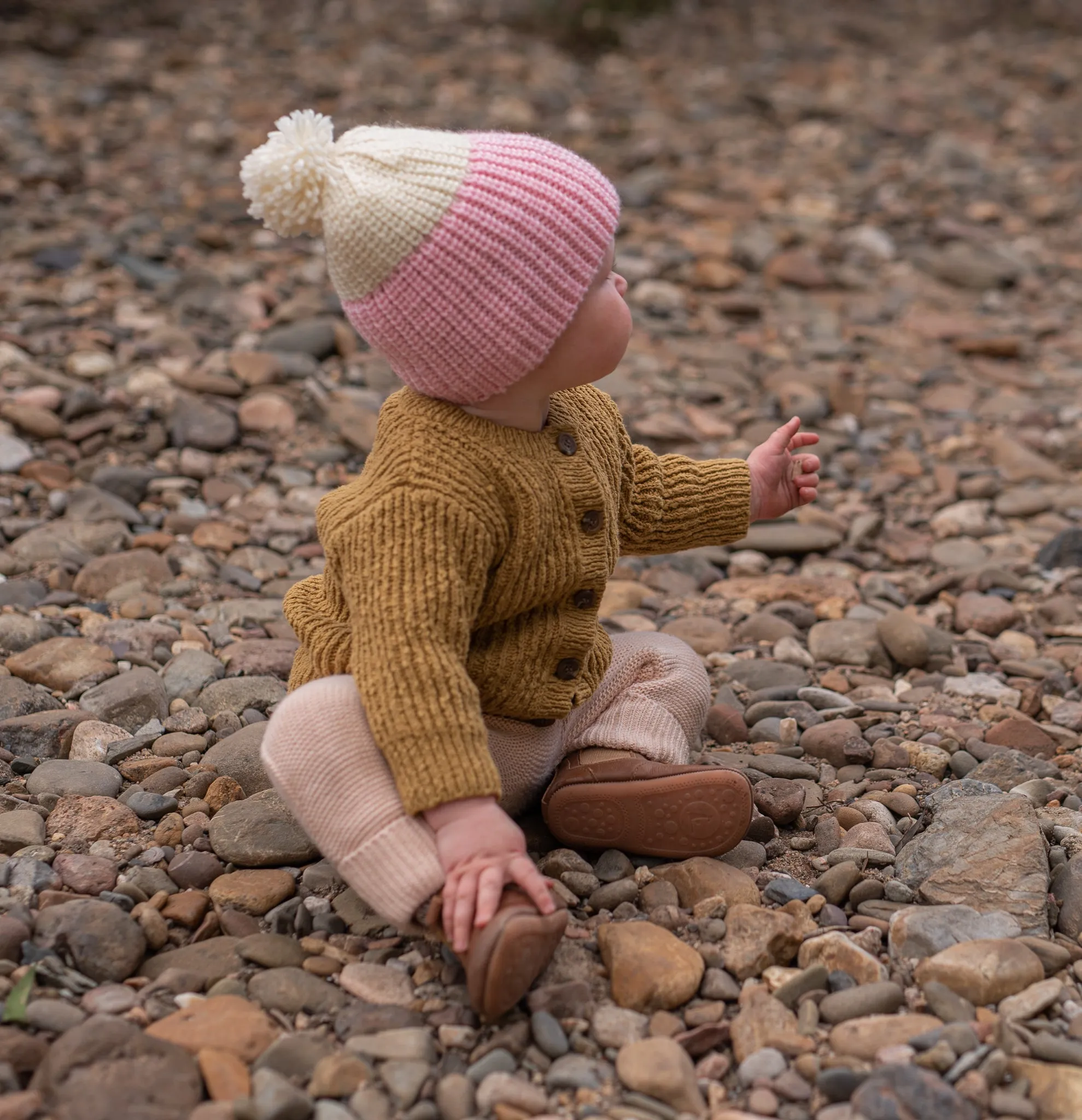 Mountain Merino Beanie Pink