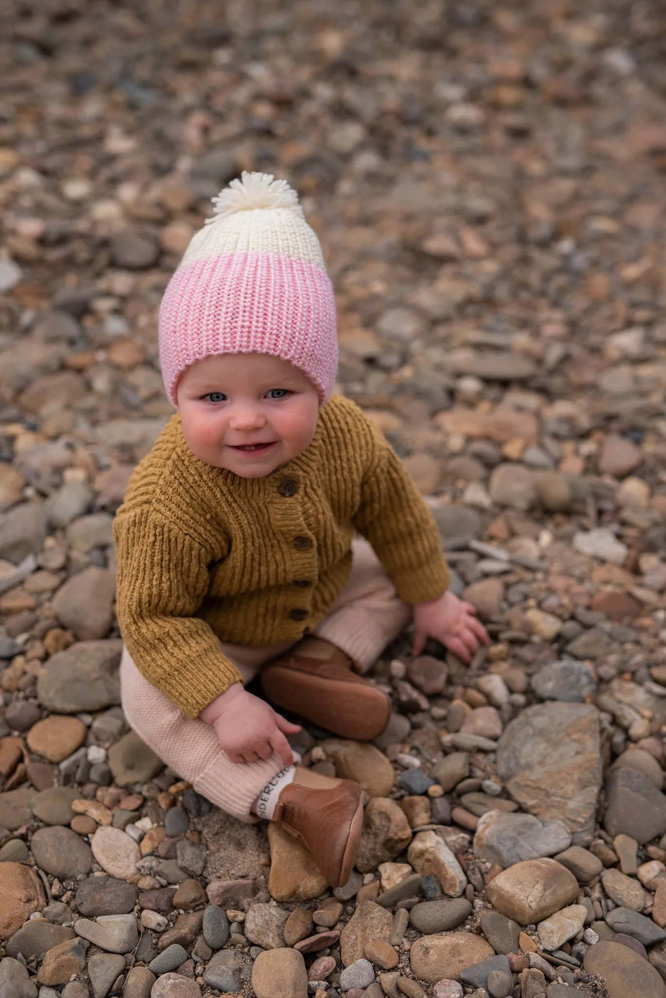 Mountain Merino Beanie Pink