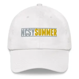 NCSY Summer Twill Baseball Cap - White