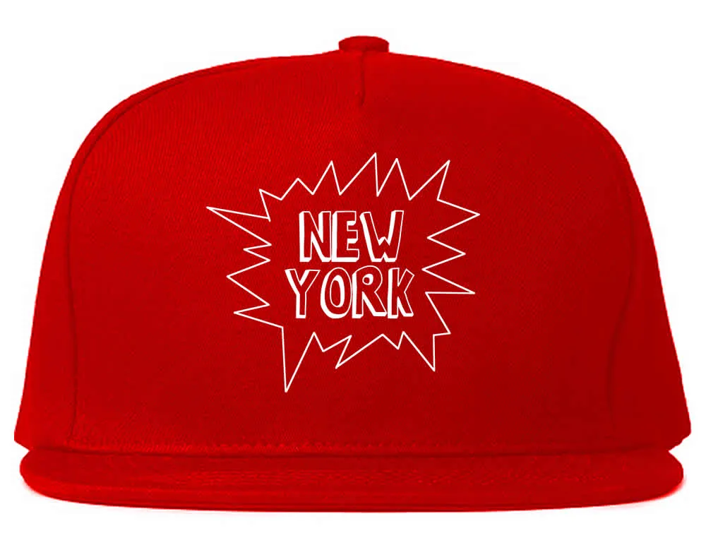 New York Bubble Quote Mens Snapback Hat