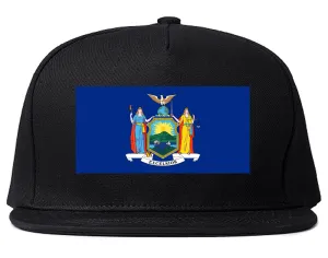 New York State Flag NY Chest Mens Snapback Hat