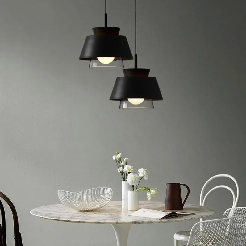 Nordic Iron Glass Led Pendant Light Modern Hanging Lamp