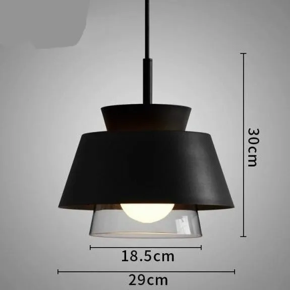 Nordic Iron Glass Led Pendant Light Modern Hanging Lamp