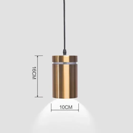 Nordic Style Minimalist Chandelier Metal Gold Lamp