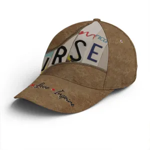 Nurse Love Inspire Leather Style Baseball Cap Coolspod