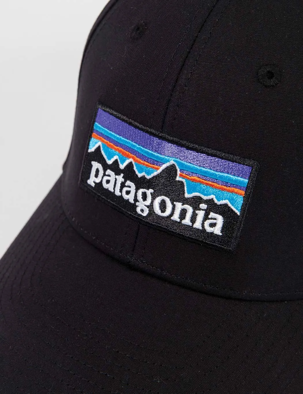 Patagonia P-6 Logo Stretch Fit Hat - Black