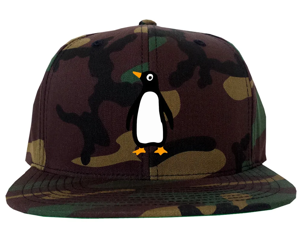 Penguin Animal Chest Mens Snapback Hat