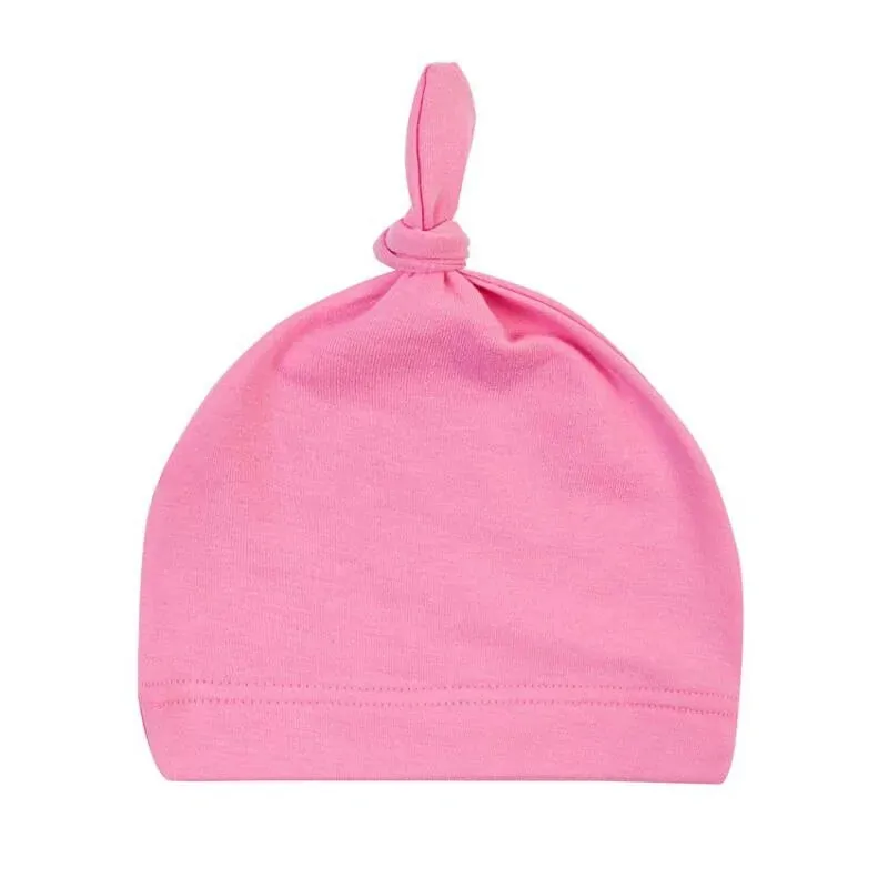 Personalised Baby Hat Embroidered Knotted