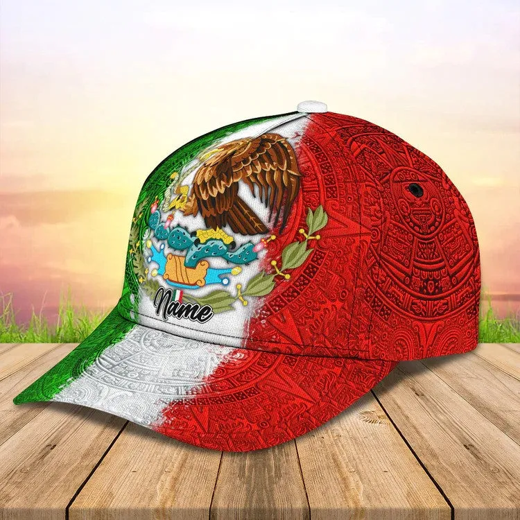 Personalized Mexican 3D Baseball Cap for Men & Women, Mexican community in the US Hat