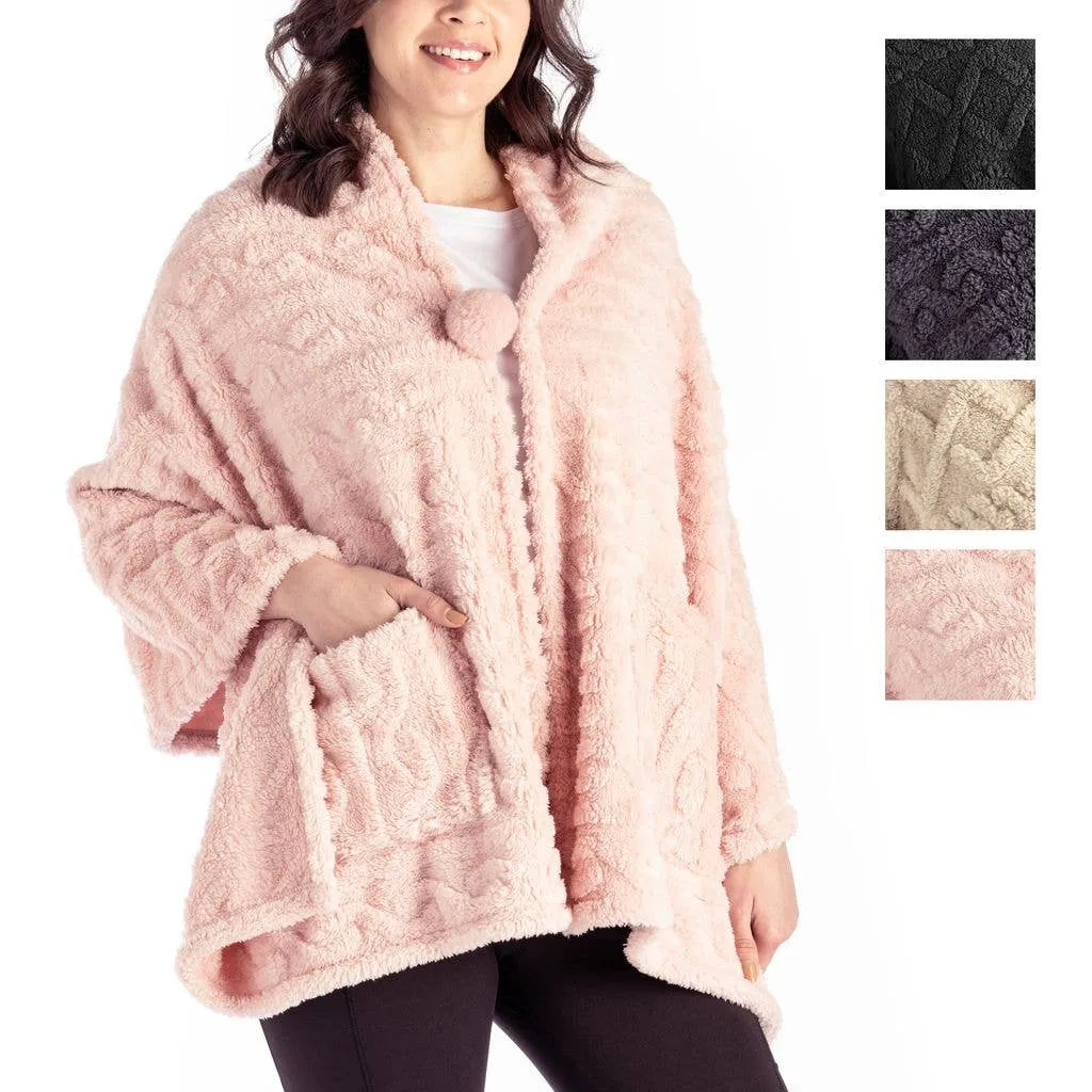 Pink- The Coziest Blanket Wrap by Hello Mello