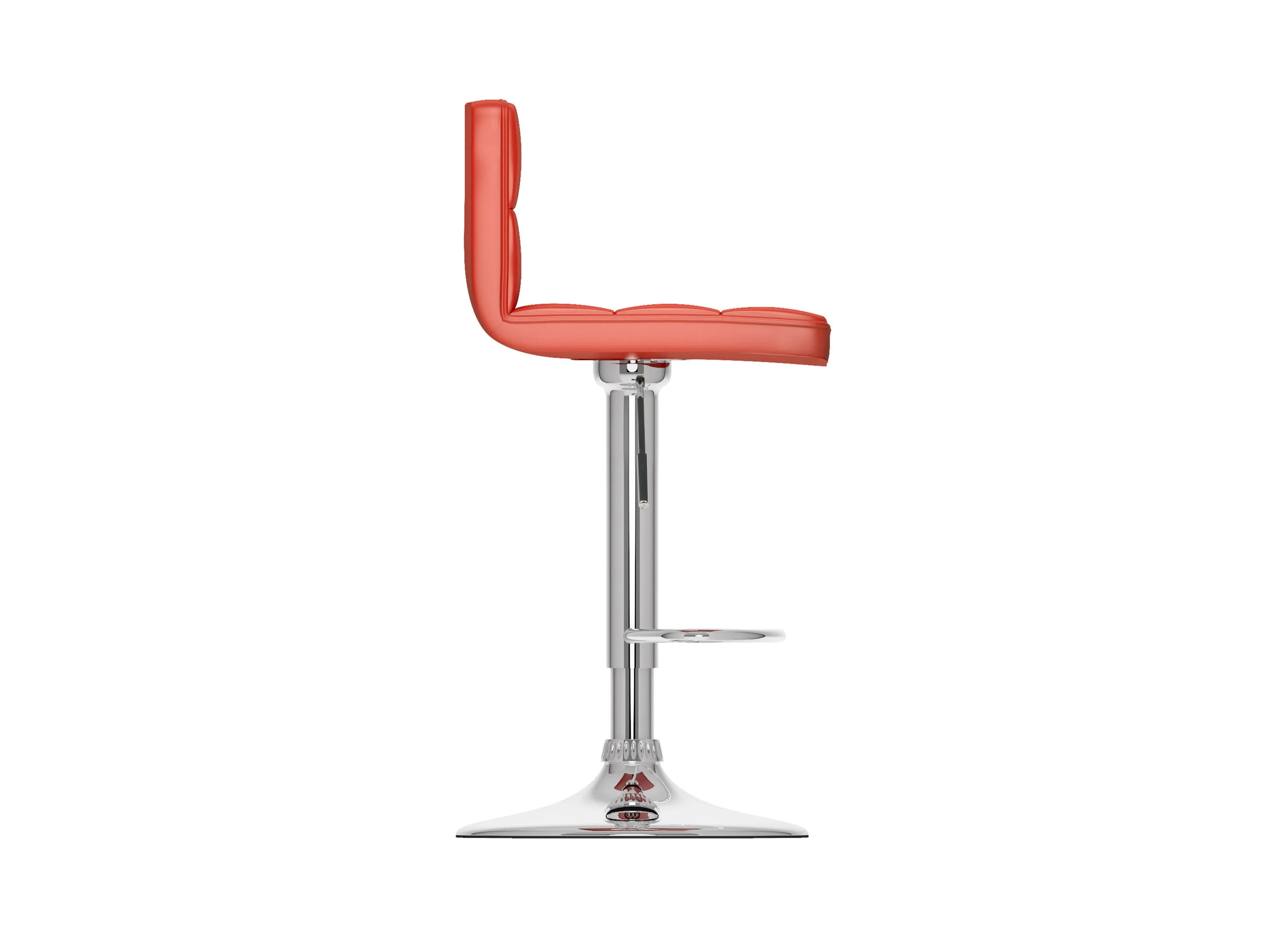 Red Swivel Bar Stools, Set of 2