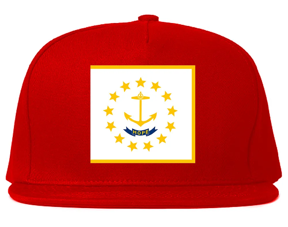 Rhode Island State Flag RI Chest Mens Snapback Hat