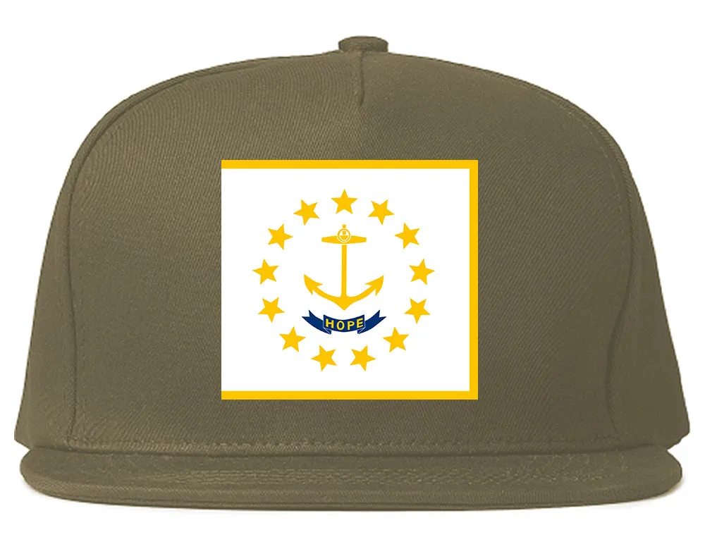 Rhode Island State Flag RI Chest Mens Snapback Hat