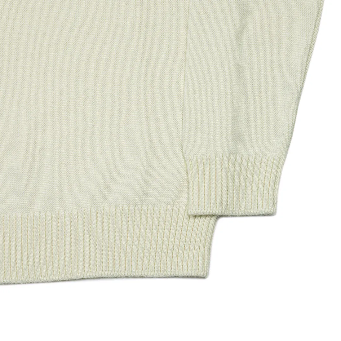 Rollneck sweater in ecru superfine merino wool (restock)