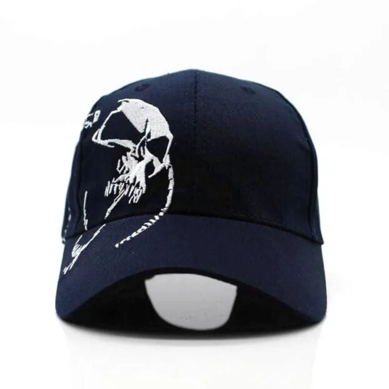 Skull Embroidery Baseball Cap