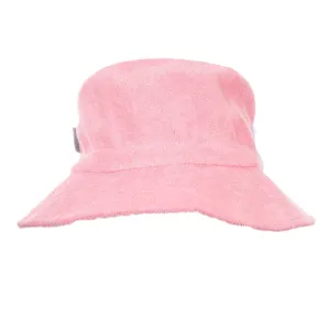 Terry Towelling Bucket Hat Light Pink