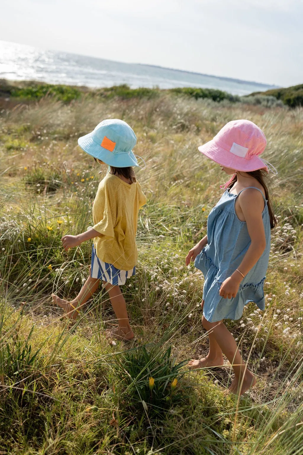 Terry Towelling Bucket Hat Light Pink