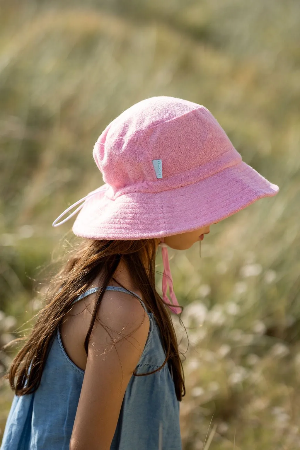 Terry Towelling Bucket Hat Light Pink