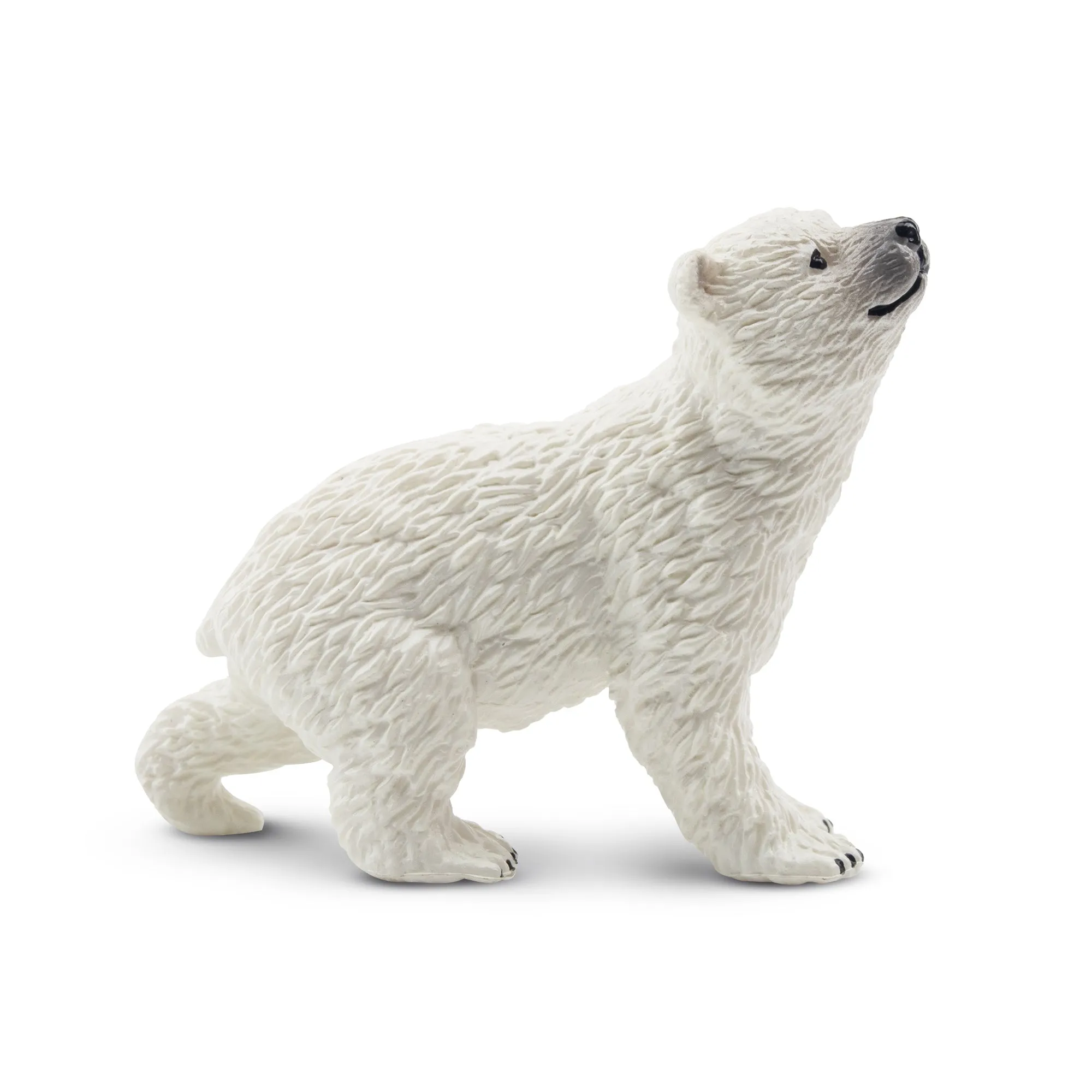 Toymany Head-Raised Polar Bear Cub Figurine