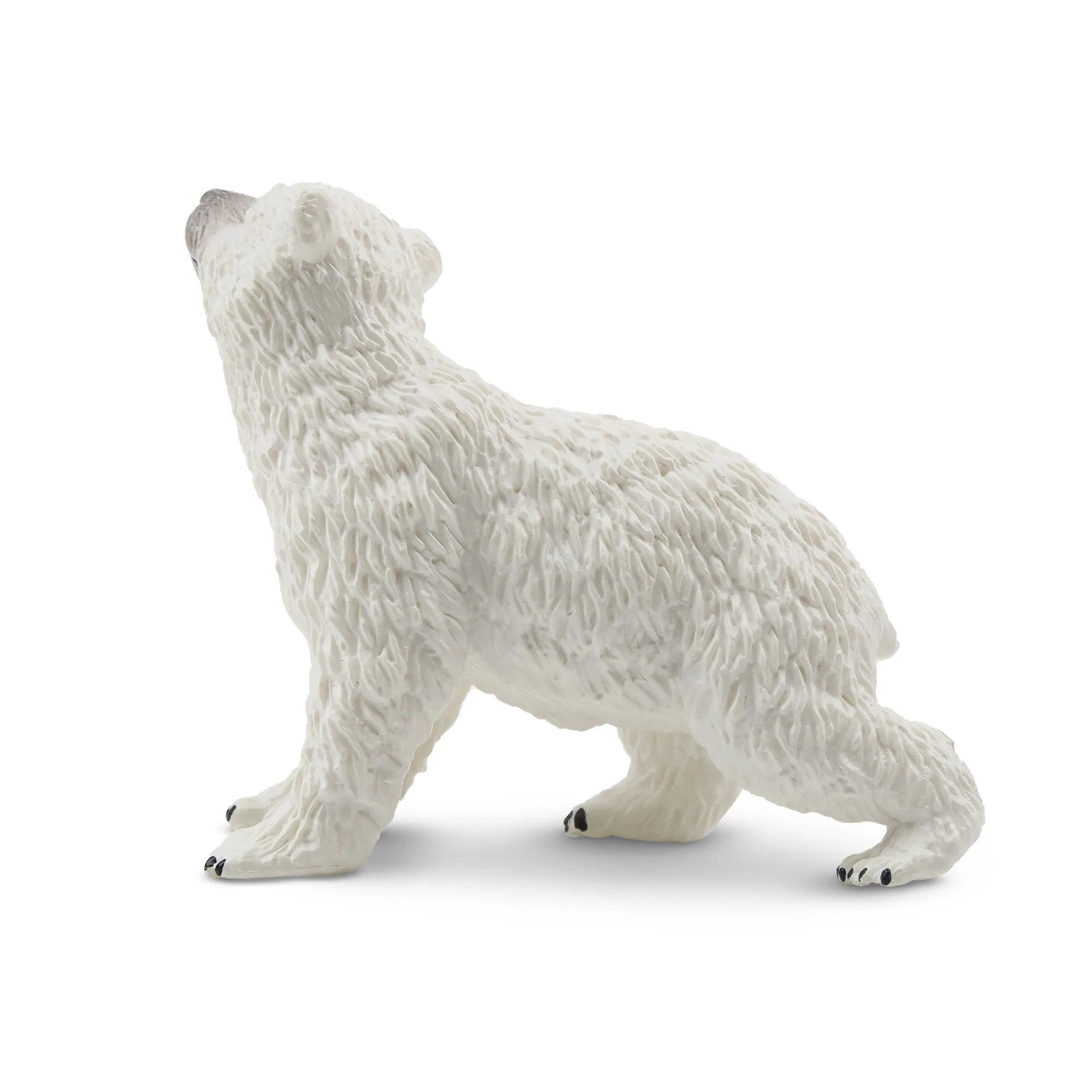 Toymany Head-Raised Polar Bear Cub Figurine