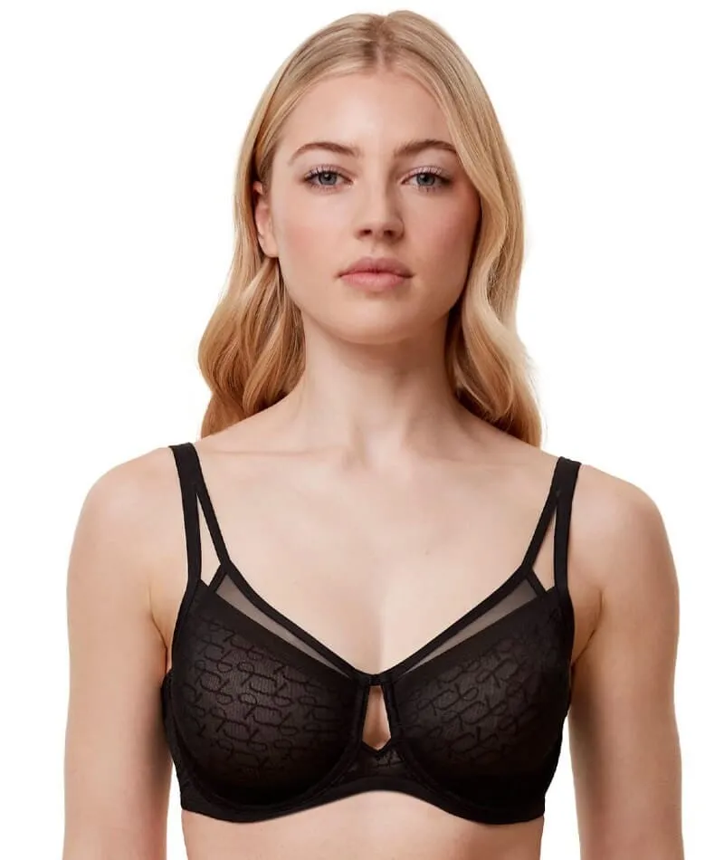 Triumph Signature Sheer Underwired Minimiser Bra - Black