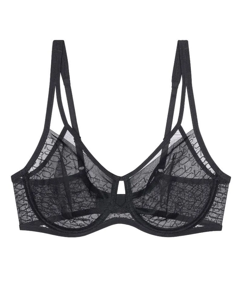 Triumph Signature Sheer Underwired Minimiser Bra - Black