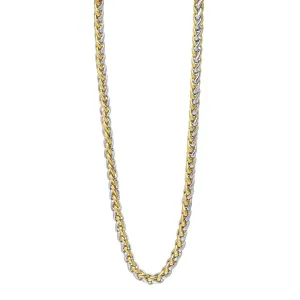 Two Tone Spiga Link Necklace