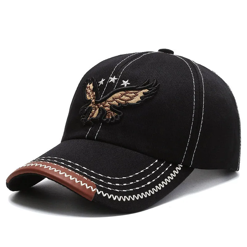 Unisex Embroidered Bald Eagle Baseball Cap