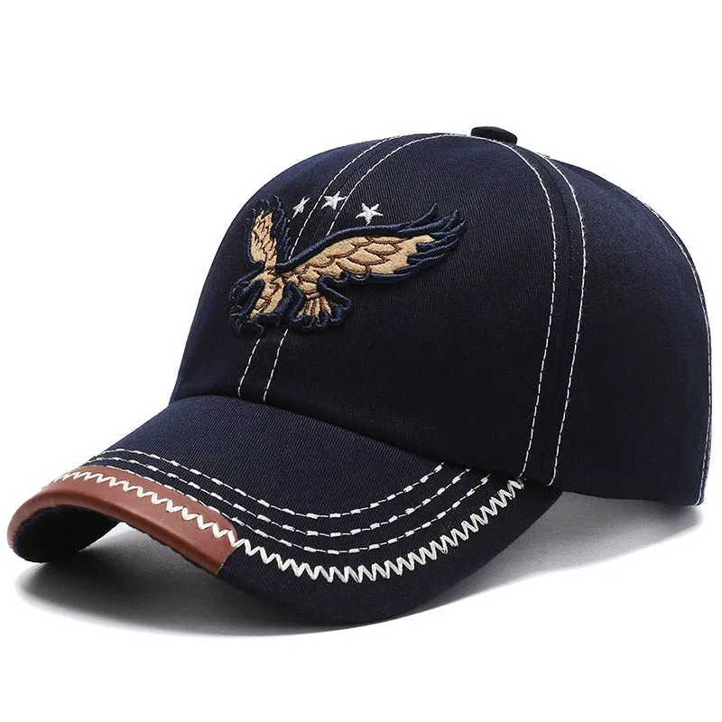 Unisex Embroidered Bald Eagle Baseball Cap