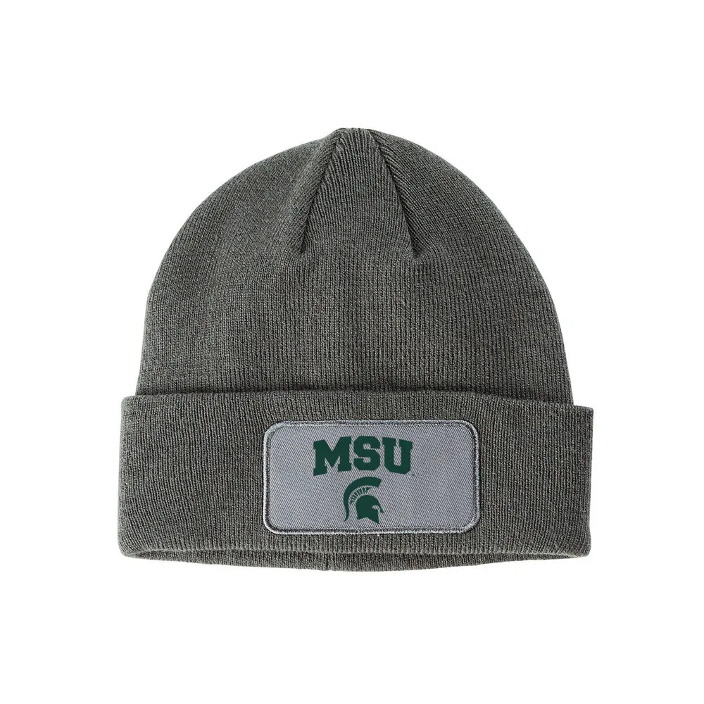 Venley NCAA Michigan State Spartans 2CFFMIC002_front Printed Patch Beanie hat