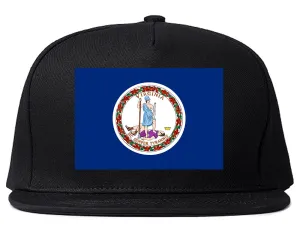 Virginia State Flag VA Chest Mens Snapback Hat