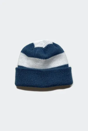 WALLY beanie / blue and white