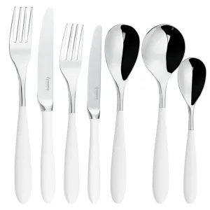 Yin & Yang White 84 Piece Cutlery Set