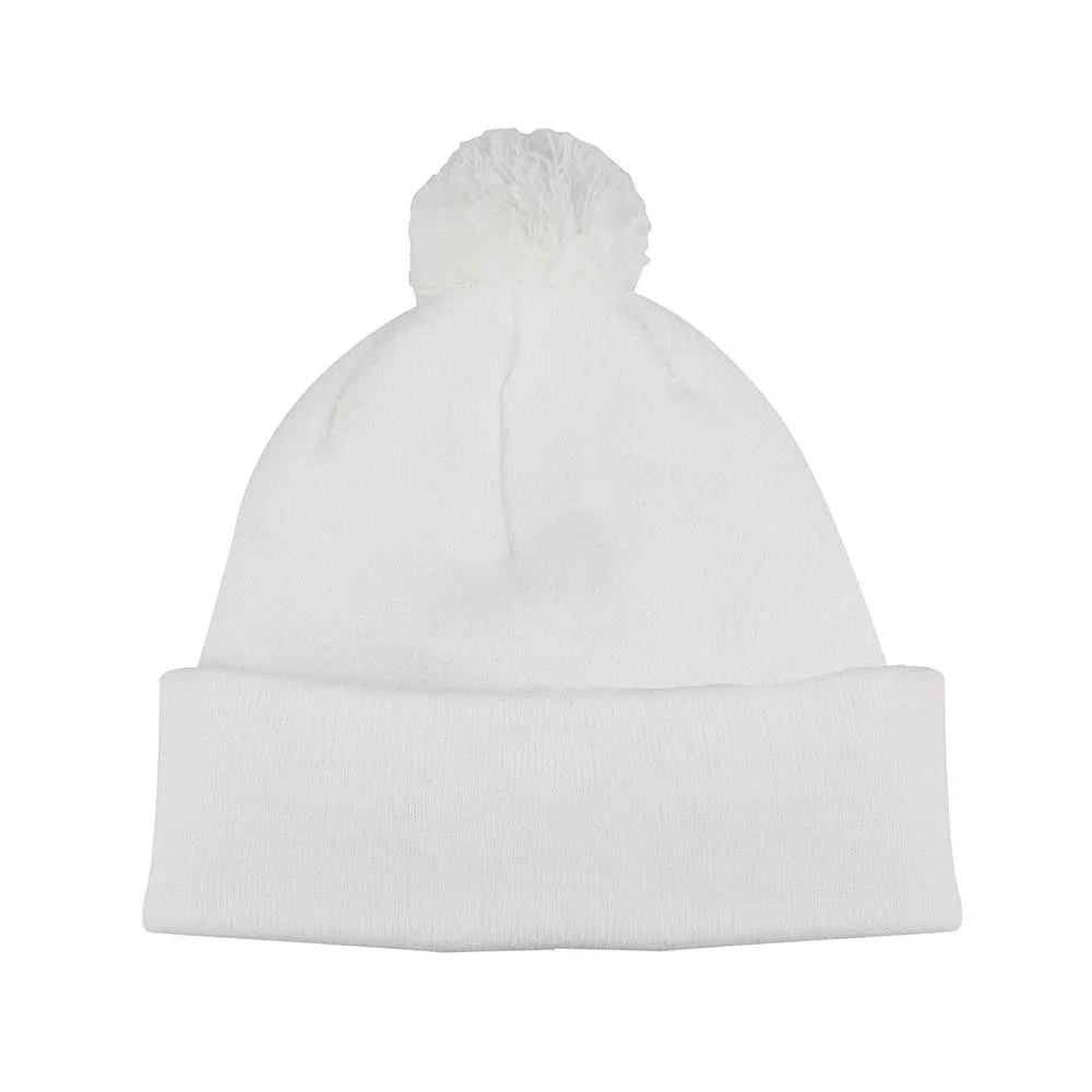 Youth Pom Beanie W/Cuff